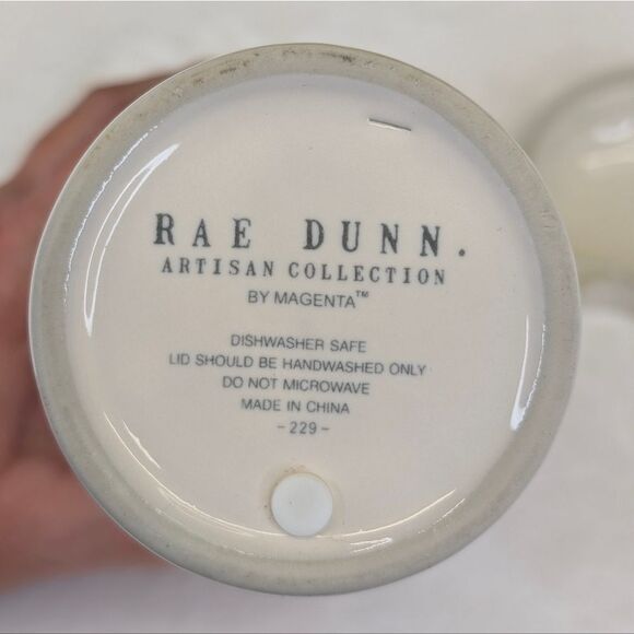 Rae Dunn AWAY Ceramic Travel Tumbler with Lid - Picture 6 of 9